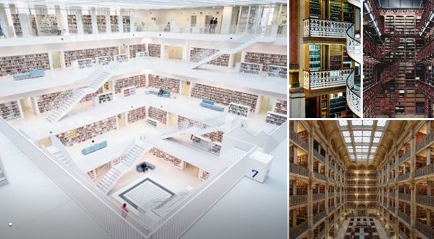 9 bibliotēkas visā pasaulē, kas vienkārši aizrauj elpu