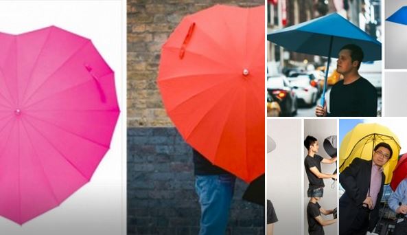 15 vissuperīgākie un visneparastākie lietussargi