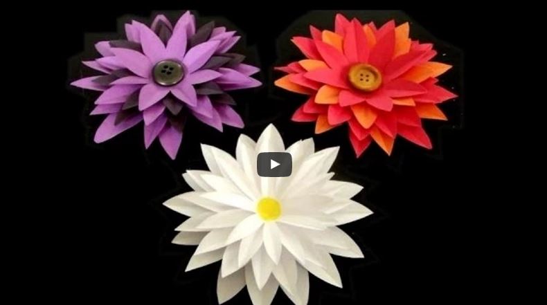 Interesanti, radoši un skaisti! Kā pagatavot krāsainus ziedus no papīra
