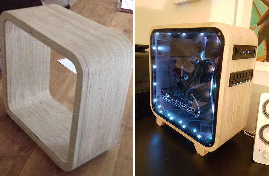 Šis ir jāredz: students izveidoja datoru no koka