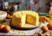 Torte “Plombīrs” bez cepšanas un cepumiem – bērnības garša 15 minūtēs