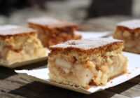 Kraukšķīgais ābolu pīrāgs “Trīs glāzes”